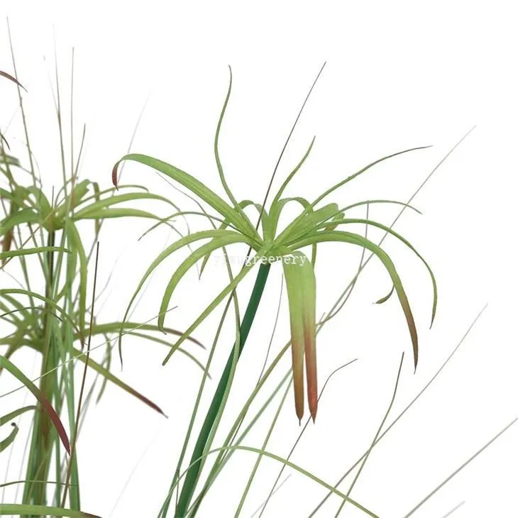artificial onion grass in pot